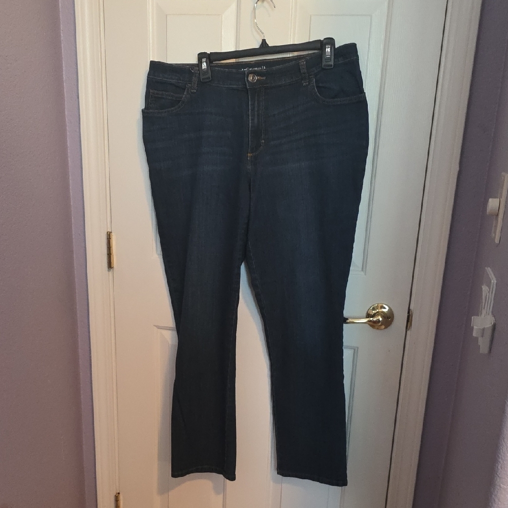 Lee Women's Classic Straight Leg Jeans - Dark Indigo